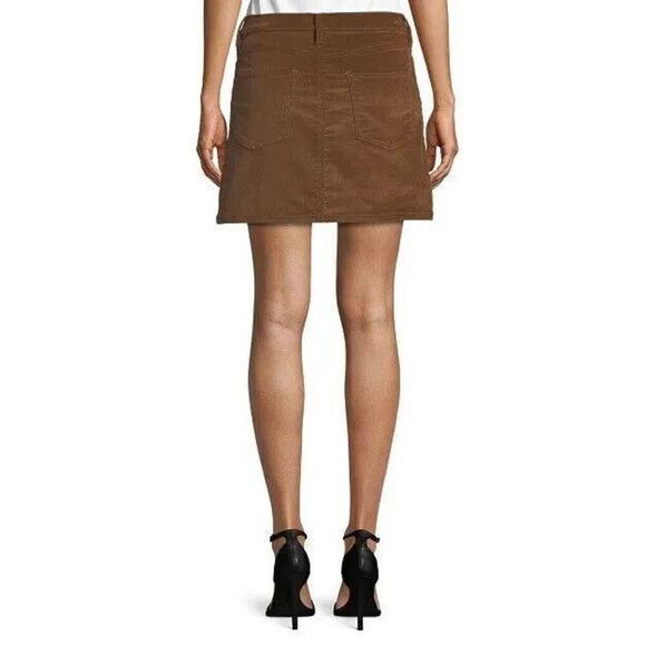 Frame Denim LMSK353 Women's Sz 26 Warm Tan/Brown Corduroy Le Mini Skirt - Picture 7 of 7